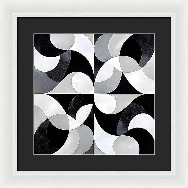 Echoes in Grayscale - Framed Print