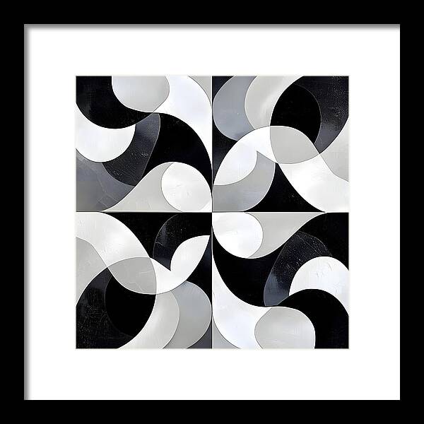 Echoes in Grayscale - Framed Print