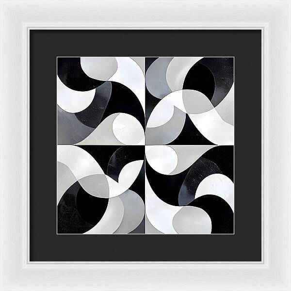 Echoes in Grayscale - Framed Print
