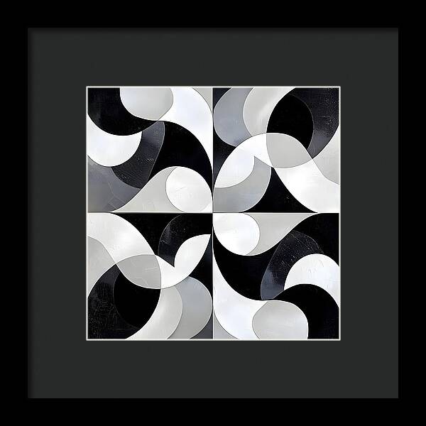 Echoes in Grayscale - Framed Print