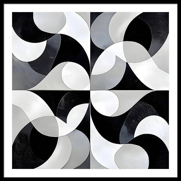 Echoes in Grayscale - Framed Print