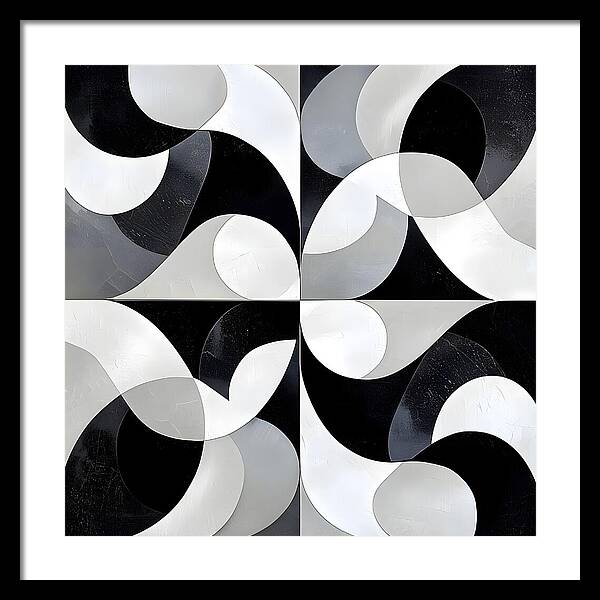 Echoes in Grayscale - Framed Print