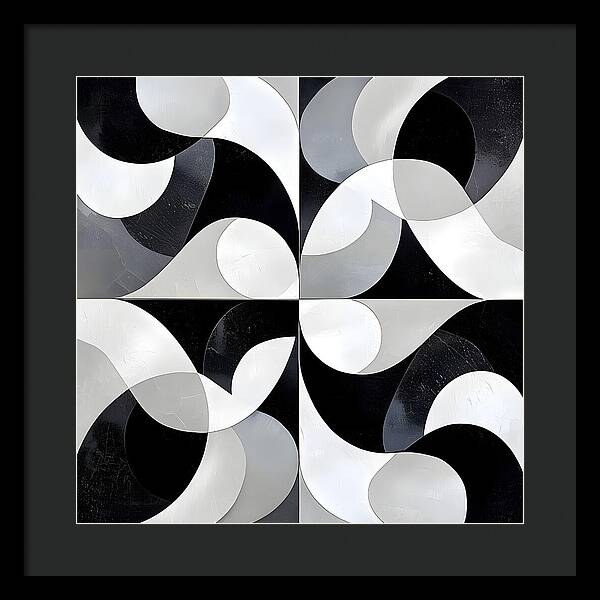 Echoes in Grayscale - Framed Print