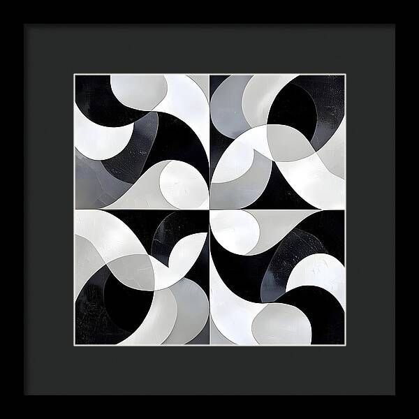 Echoes in Grayscale - Framed Print