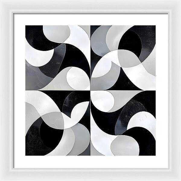 Echoes in Grayscale - Framed Print