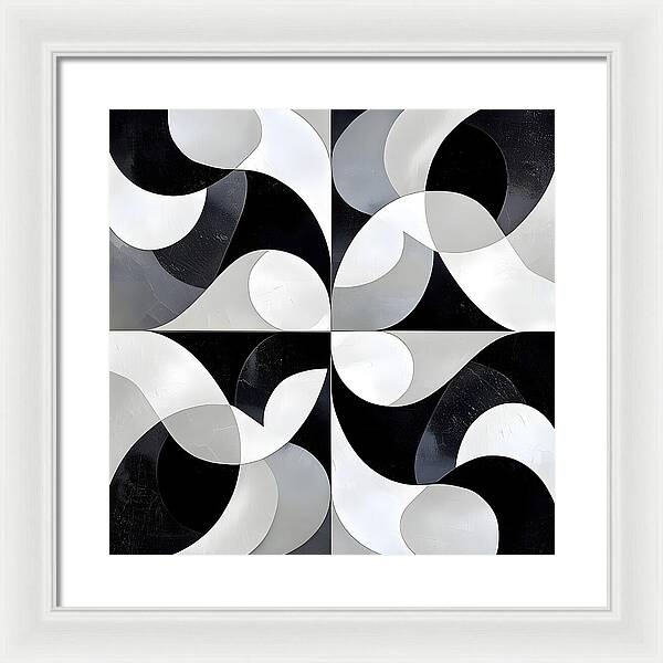 Echoes in Grayscale - Framed Print