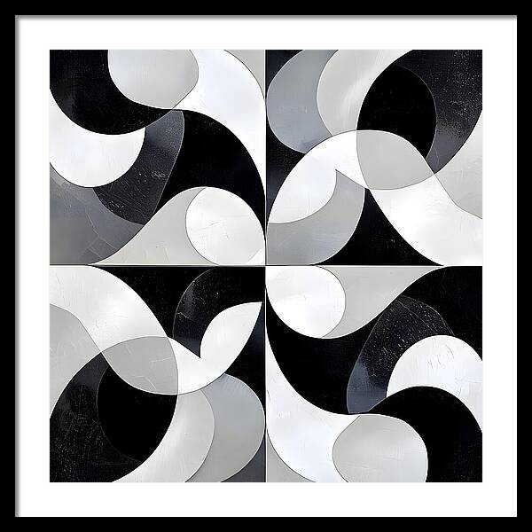 Echoes in Grayscale - Framed Print