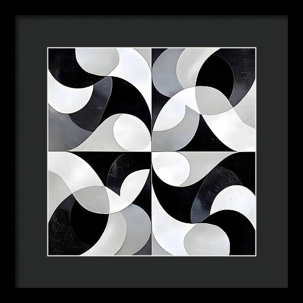 Echoes in Grayscale - Framed Print