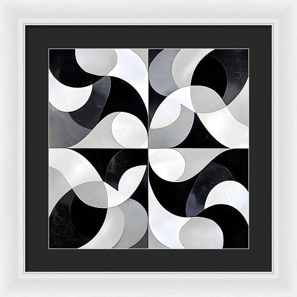 Echoes in Grayscale - Framed Print