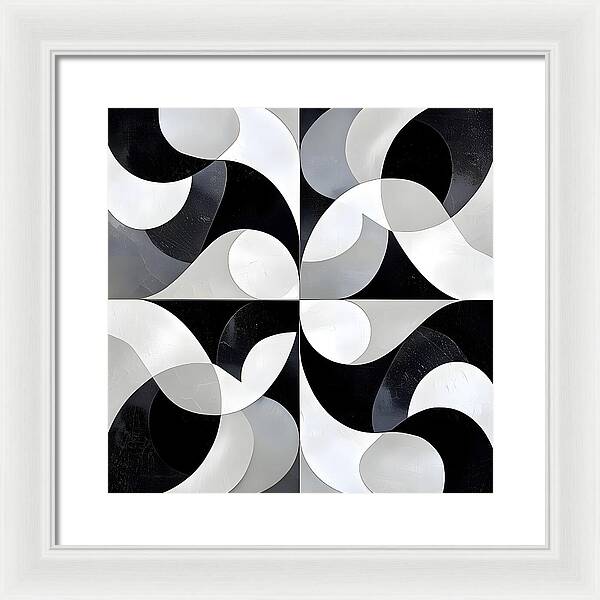Echoes in Grayscale - Framed Print