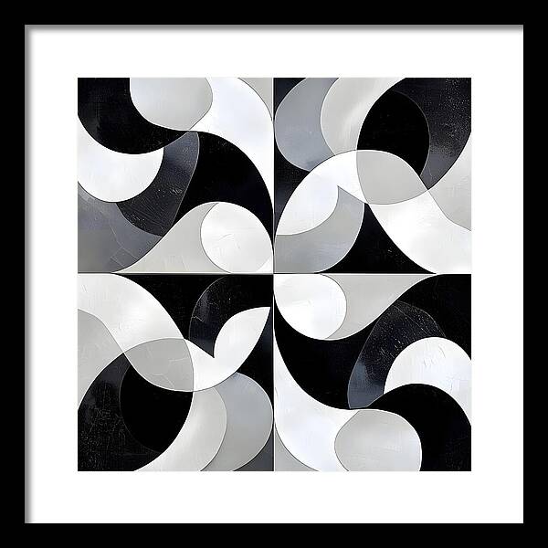 Echoes in Grayscale - Framed Print