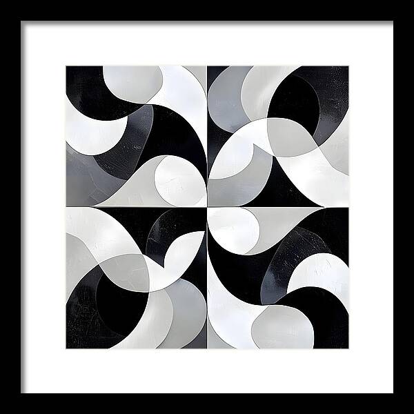 Echoes in Grayscale - Framed Print