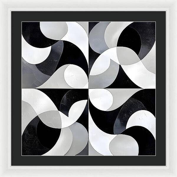 Echoes in Grayscale - Framed Print