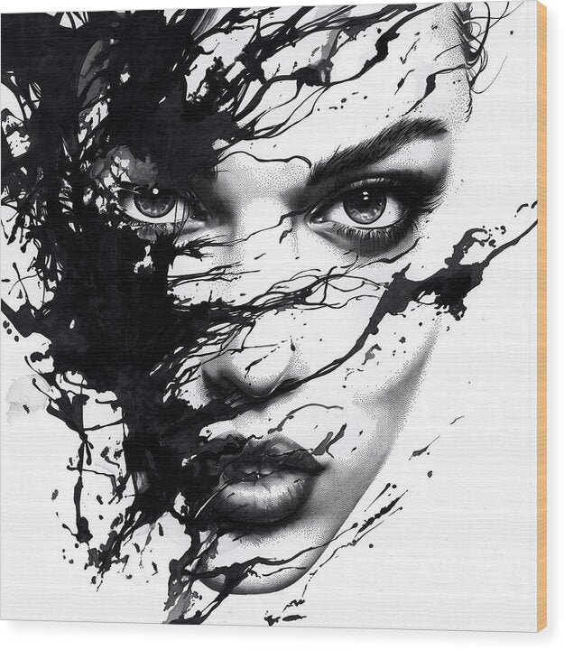 Eclipse of Her - Wood Print