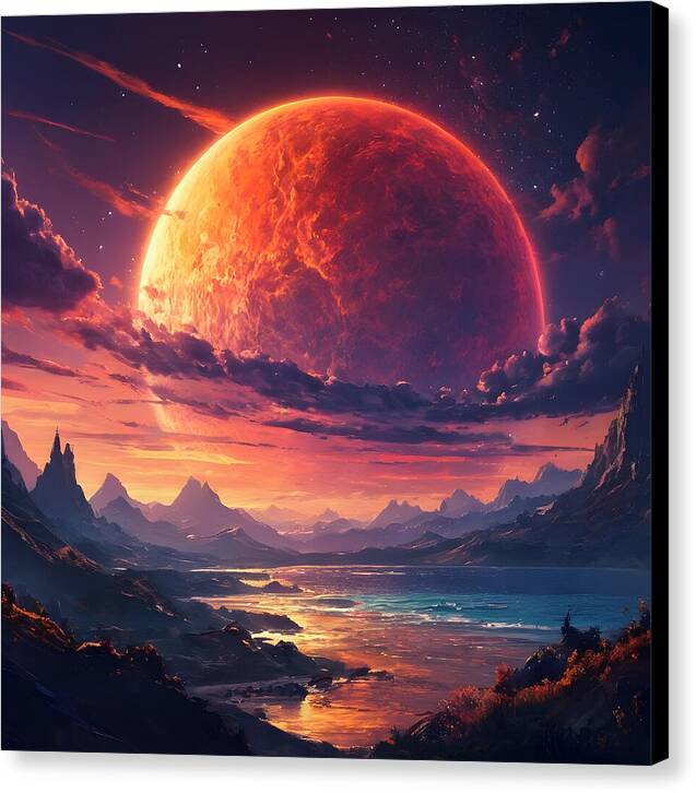 Eclipse of Realms - Canvas Print