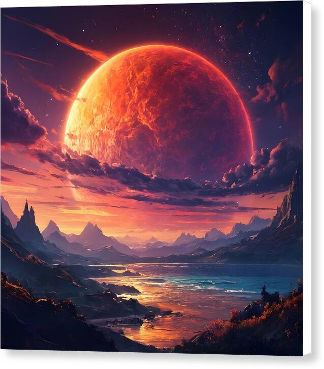 Eclipse of Realms - Canvas Print