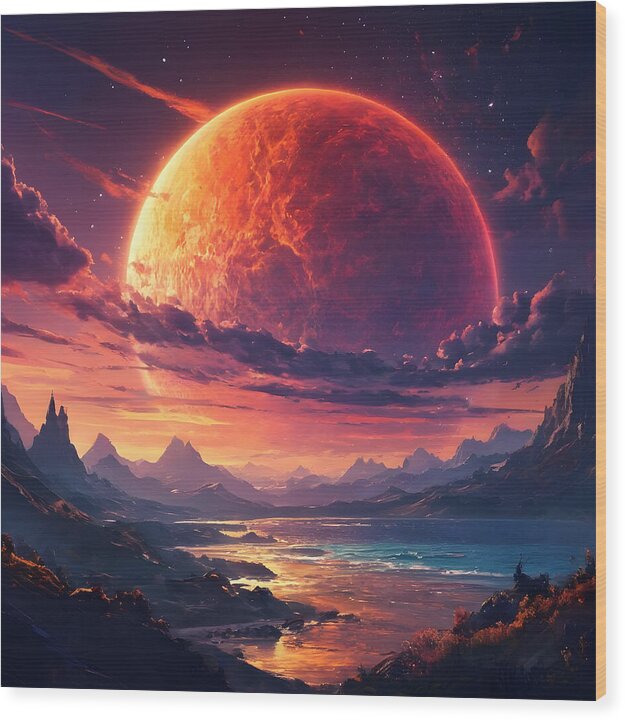 Eclipse of Realms - Wood Print