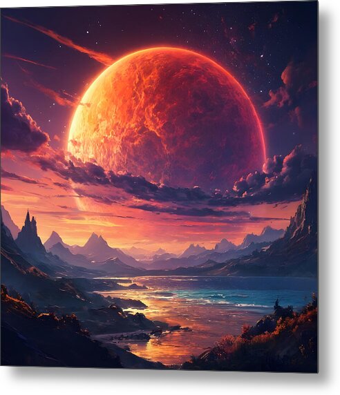 Eclipse of Realms - Metal Print