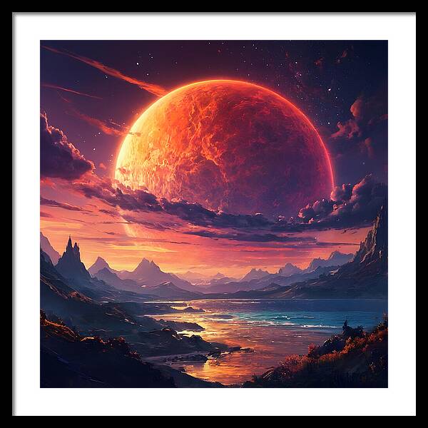 Eclipse of Realms - Framed Print
