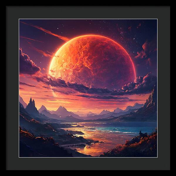 Eclipse of Realms - Framed Print