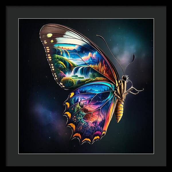 Eden in Flight - Framed Print