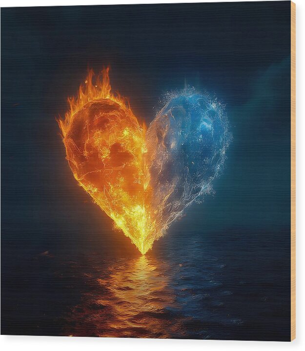 Elemental Affection - Wood Print