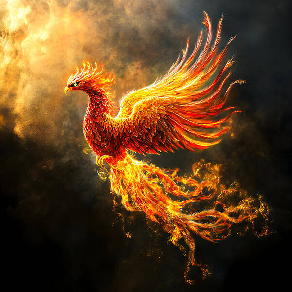 Ember's Ascension - Art Print