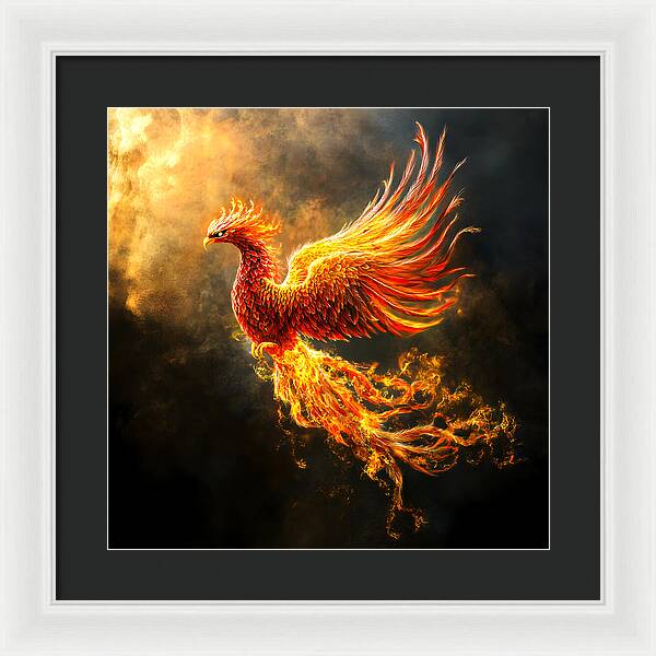 Ember's Ascension - Framed Print