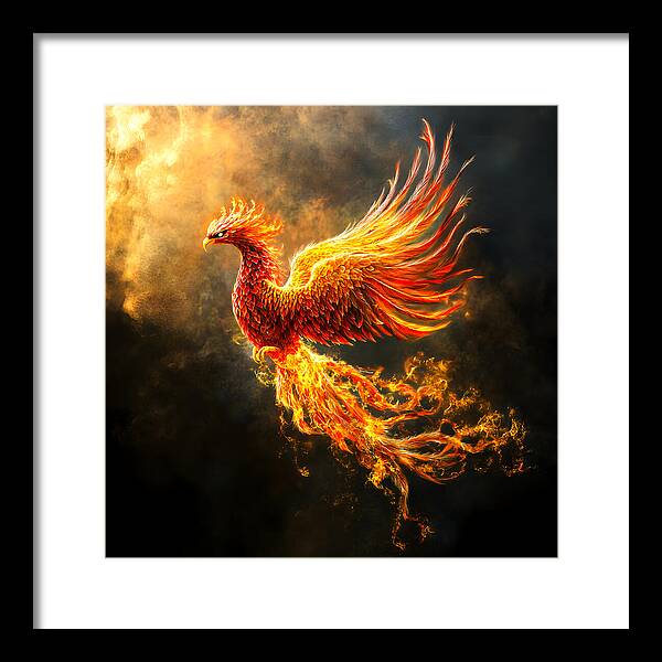 Ember's Ascension - Framed Print