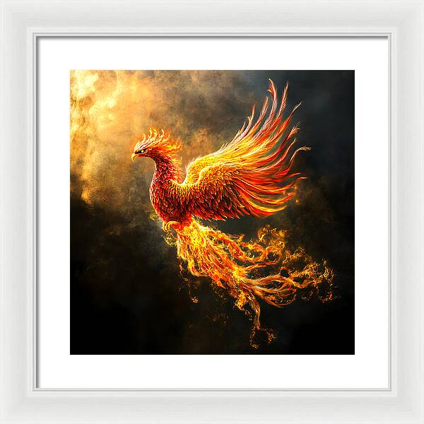 Ember's Ascension - Framed Print