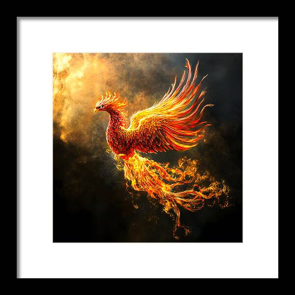 Ember's Ascension - Framed Print