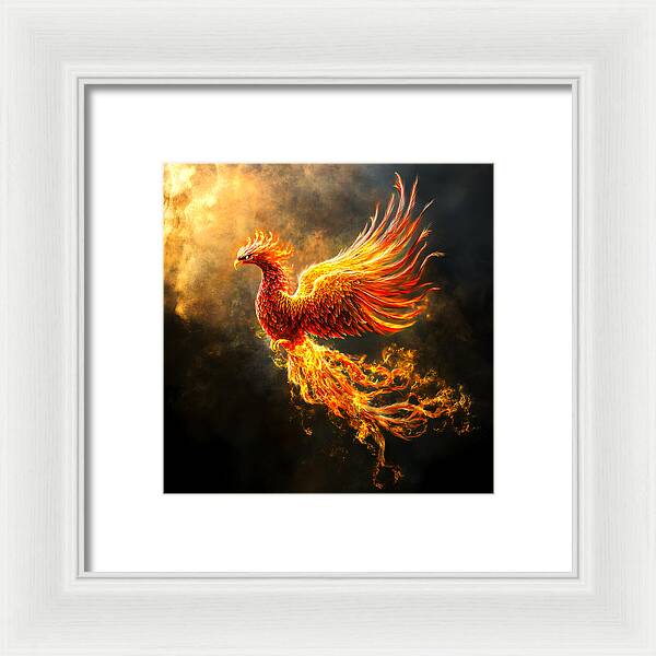 Ember's Ascension - Framed Print