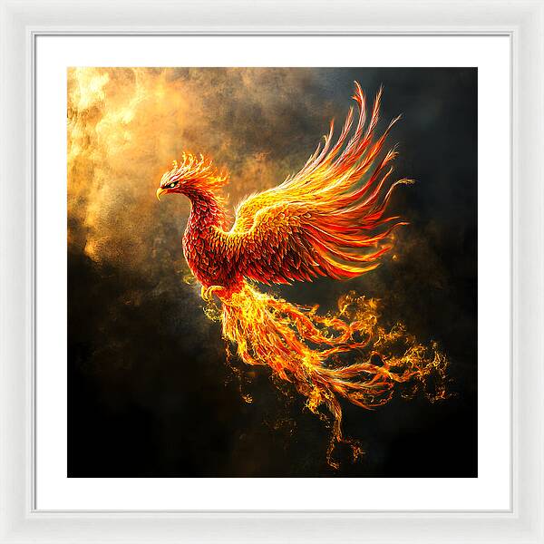 Ember's Ascension - Framed Print