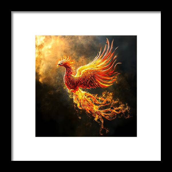 Ember's Ascension - Framed Print