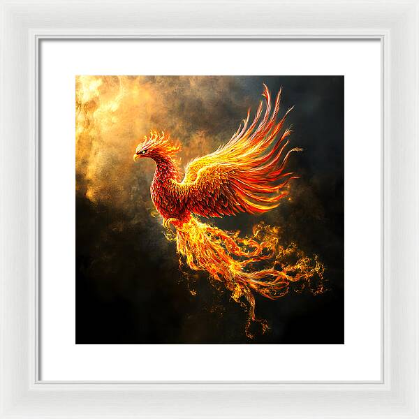 Ember's Ascension - Framed Print