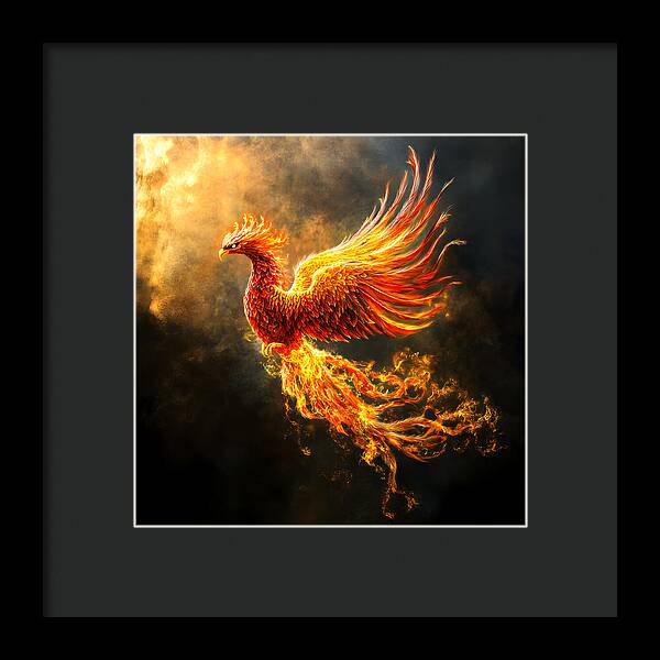 Ember's Ascension - Framed Print