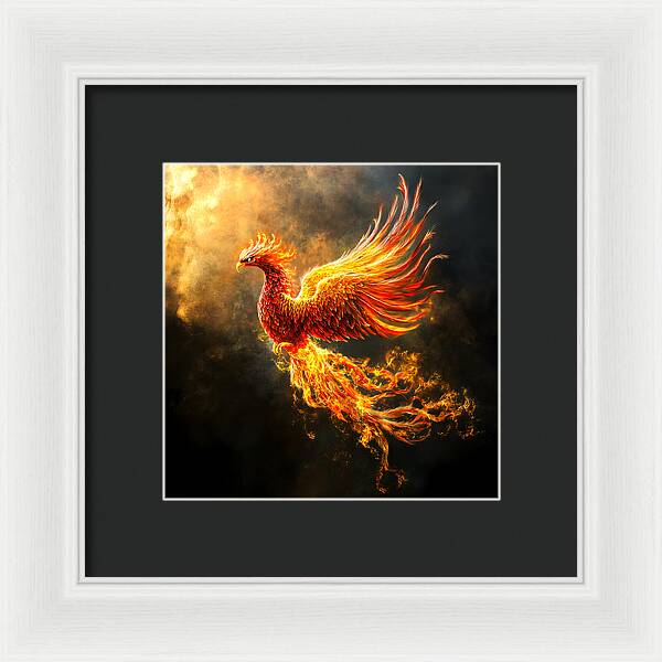 Ember's Ascension - Framed Print