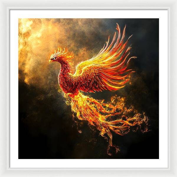 Ember's Ascension - Framed Print