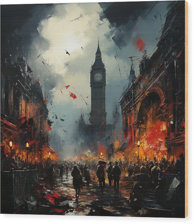 Embers of Revolution - Wood Print