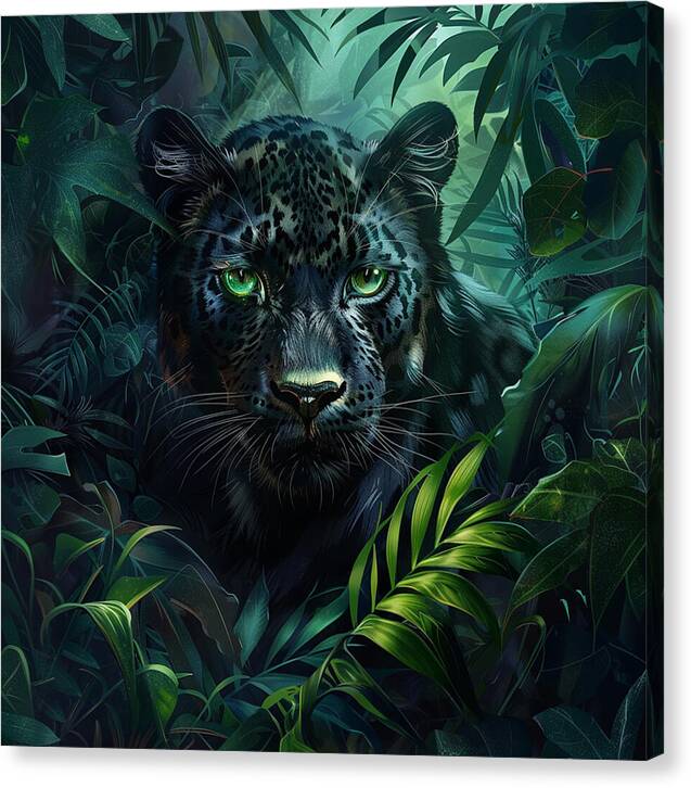 Emerald Shadows - Canvas Print