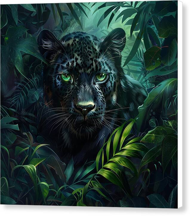 Emerald Shadows - Canvas Print