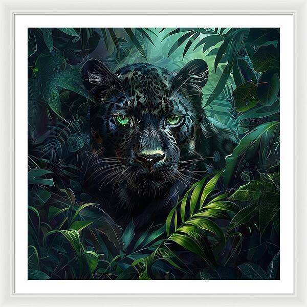 Emerald Shadows - Framed Print