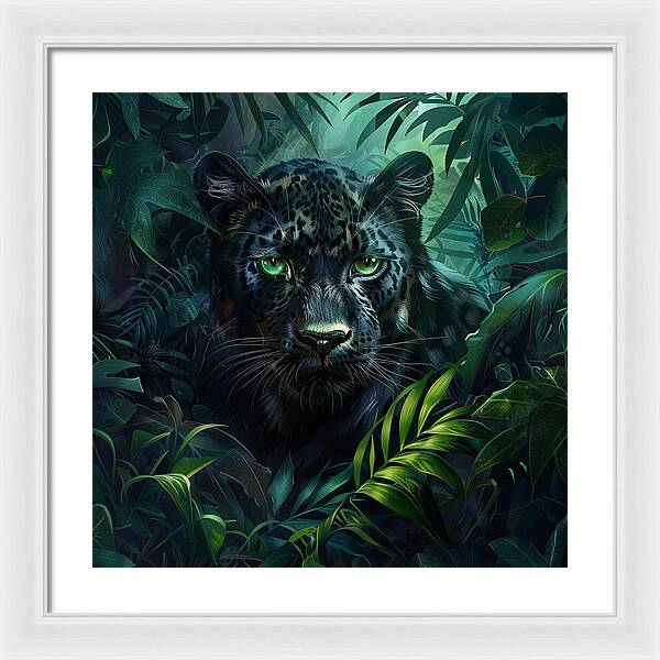 Emerald Shadows - Framed Print