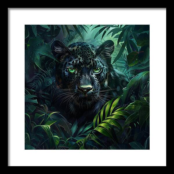 Emerald Shadows - Framed Print
