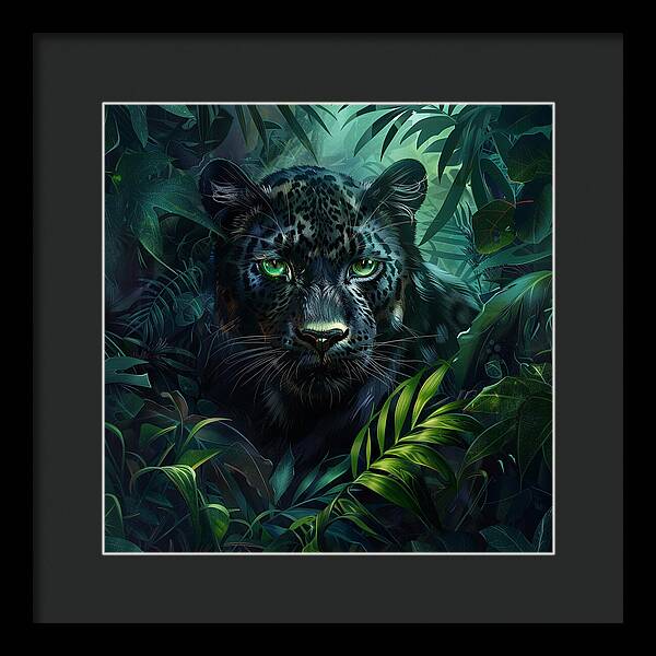Emerald Shadows - Framed Print