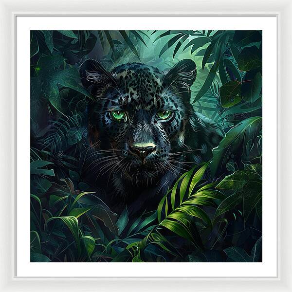 Emerald Shadows - Framed Print
