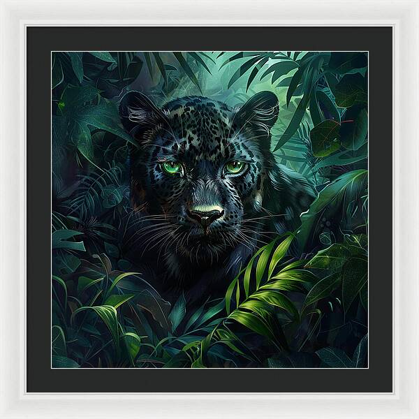 Emerald Shadows - Framed Print