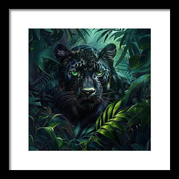 Emerald Shadows - Framed Print