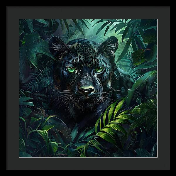 Emerald Shadows - Framed Print