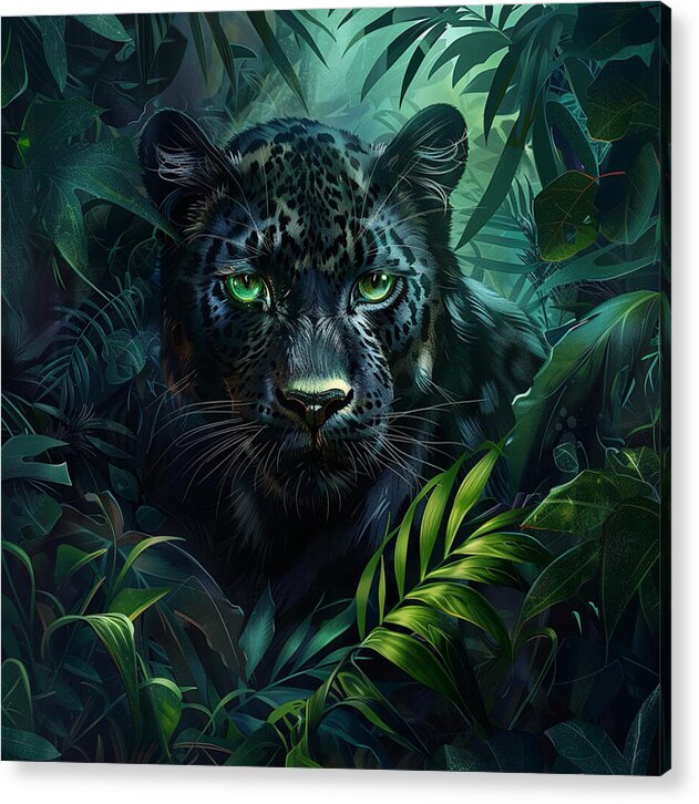 Emerald Shadows - Acrylic Print